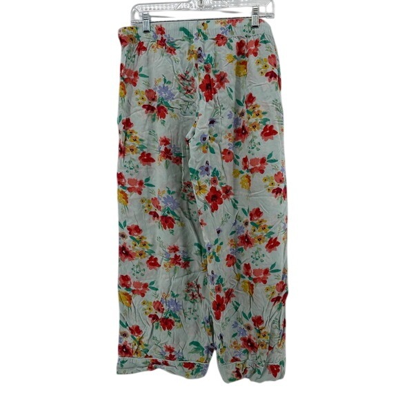 Gilligan & O'Malley Pajama Pants M/M Sleepwear Floral Print Wide Leg Loungewear - Picture 2 of 5